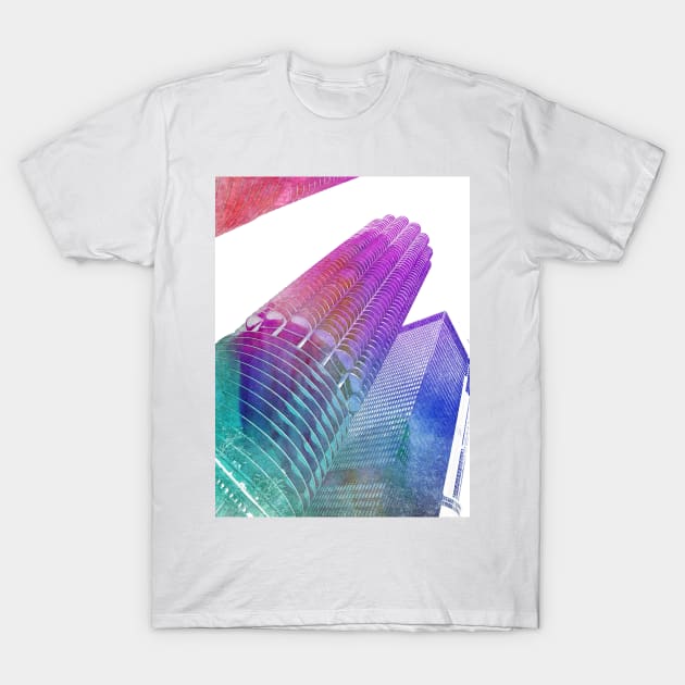 Marina Towers (Watercolor). T-Shirt by goldstreet